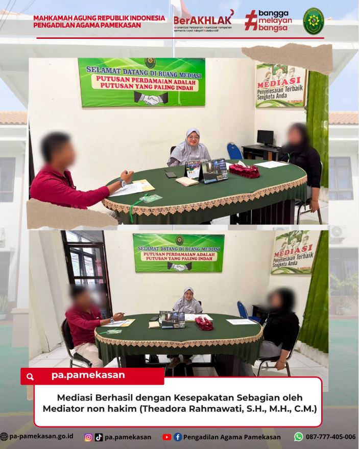 Mediasi Berhasil dengan Kesepakatan Sebagian di Pengadilan Agama Pamekasan
